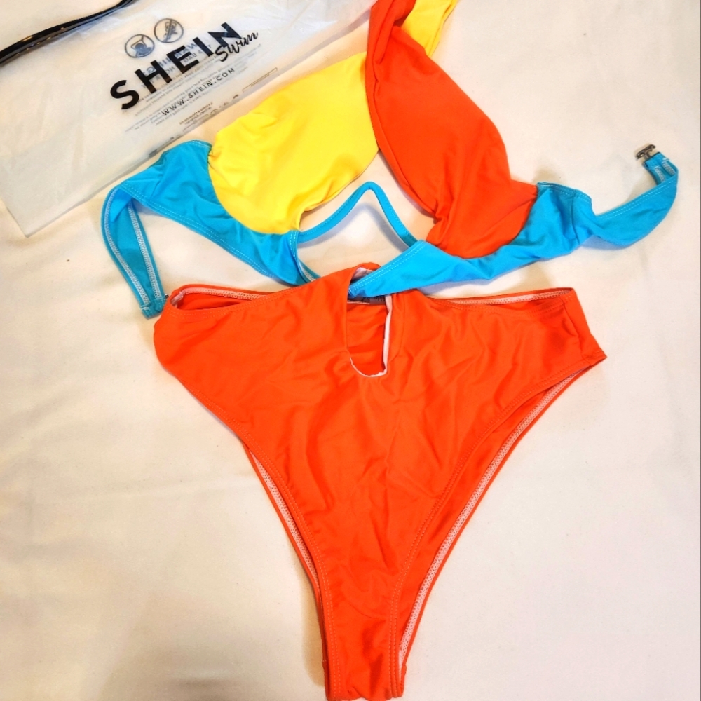 SHEIN Multicolor Monokini Swimsuit